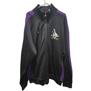Vintage LRG Roots And Equipment Men's Track Jacket Black Size 4XL